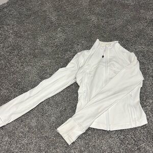 Size 2, white cropped align lululemon jacket